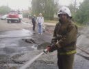 Пожар в складских помещениях на улице Сергиевских