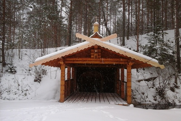 Акиньшино,Вязниковский район,зима,снег,святой источник,