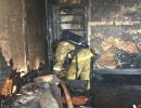 Пожар в многоквартирном жилом доме тушили 8 человек