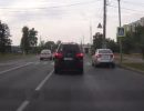 Real-video: таксист на полном ходу сбил девушку на пешеходном переходе. 18+