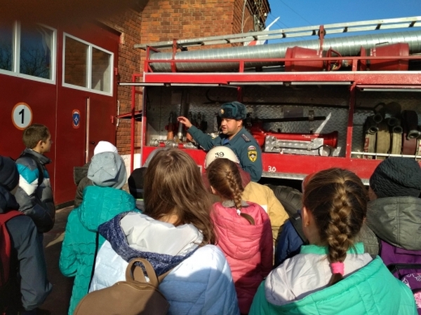 В фоминской пожарной части прошёл день открытых дверей