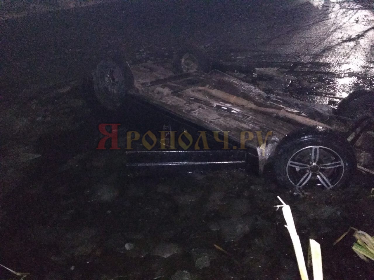 Сергеево,Вязники,Вязниковский район,ДТП,машина упала в пруд,опрокинулась в воду,утонула машина,погоня,