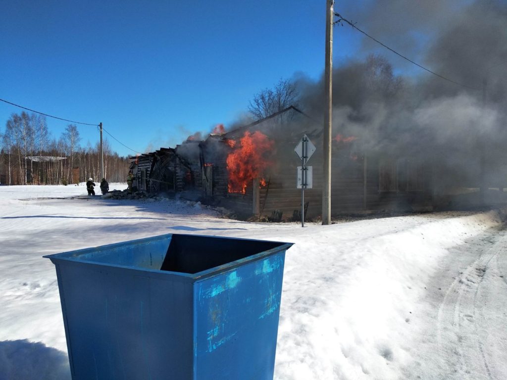 пожар Бурино библиотека Вязниковский район март 2021 года,